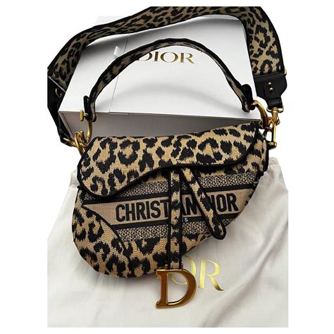 dior saddle bag embroidered|dior saddle bag on model.